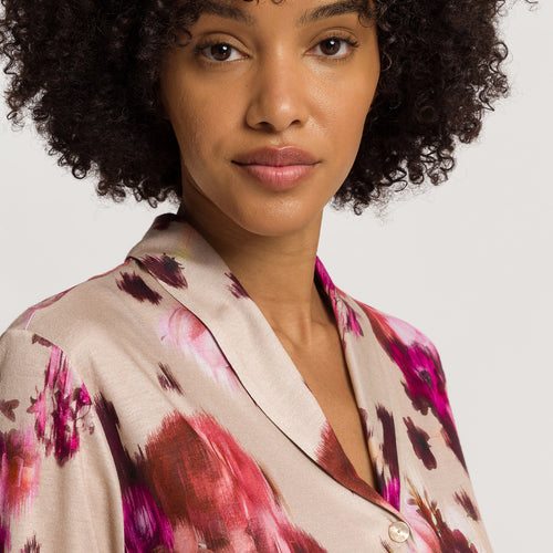 Olivia Soft Tencel™ Collared Shirt | Flower Art Print 74775-3051