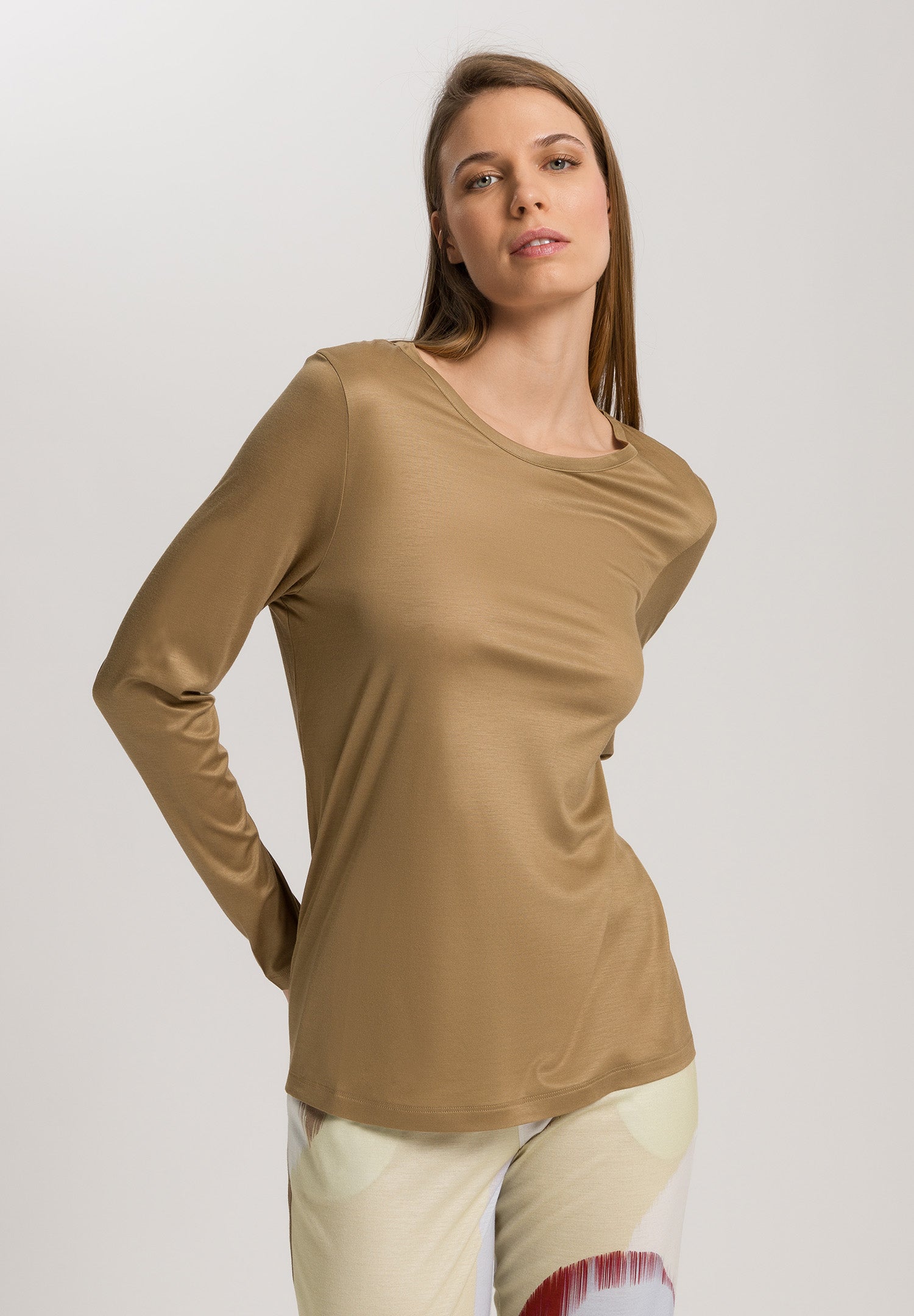 Olivia Soft Tencel™ Round Neck Top | Fern Green 74776-1711