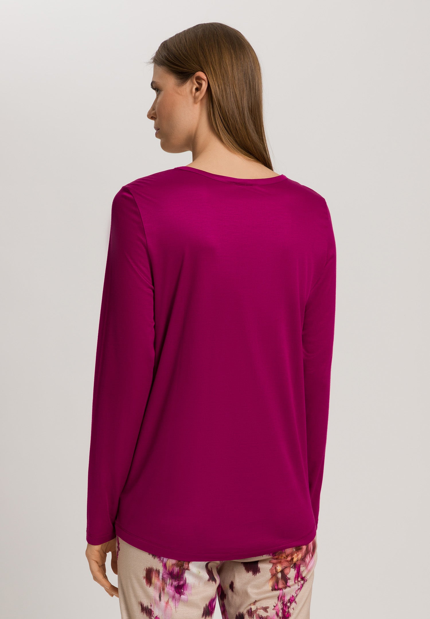 Olivia Soft Tencel™ Round Neck Top | Pink Tourmaline 74776-2473