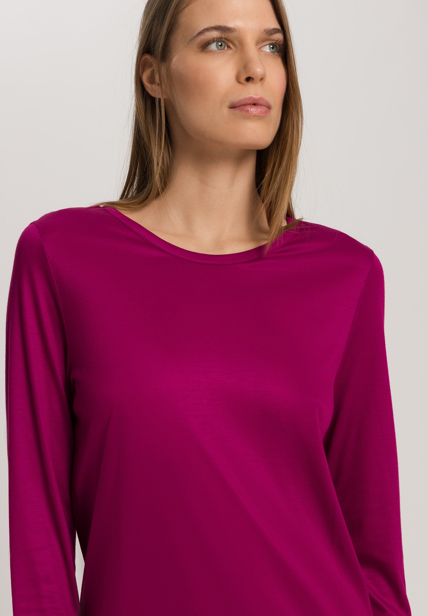 Olivia Soft Tencel™ Round Neck Top | Pink Tourmaline 74776-2473