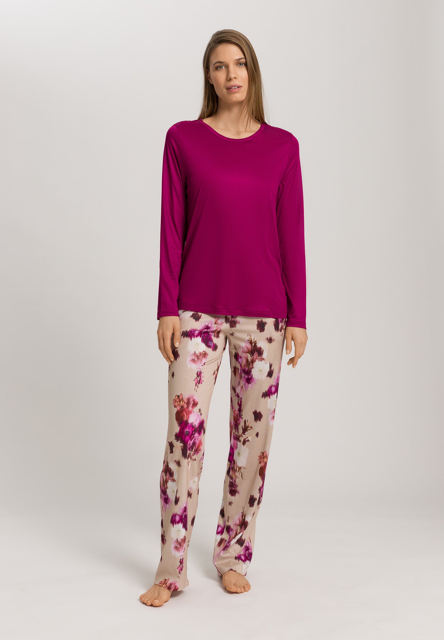 Olivia Soft Tencel™ Round Neck Top | Pink Tourmaline 74776-2473