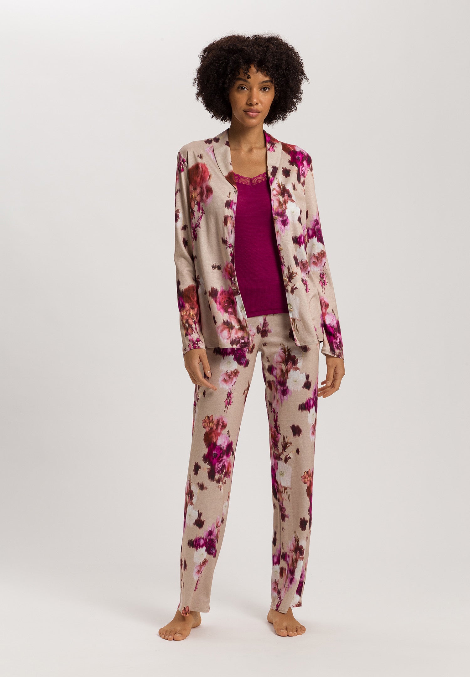 Olivia Soft Tencel™ Lounge Pants | Flower Art Print 74777-3051