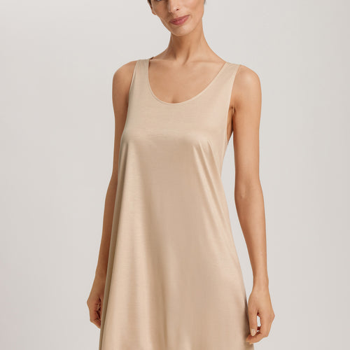 Lilith Tencel™ Lace Trim Tank Nightgown | Coffee Quartz 74779-2216