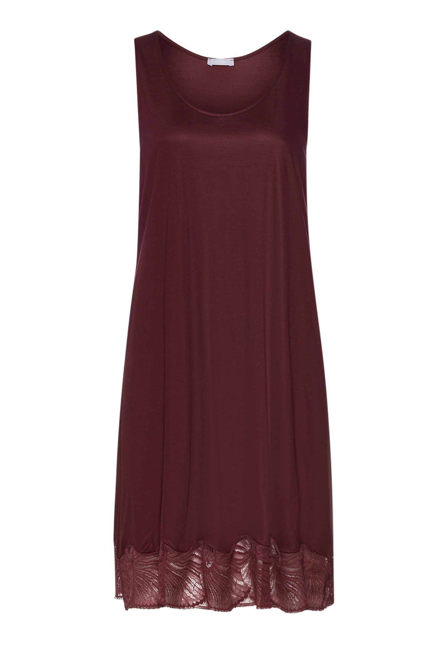 Lilith Tencel™ Lace Trim Tank Nightgown | Vivid Brown 74779-2421