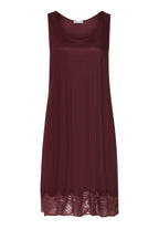 Lilith Tencel™ Lace Trim Tank Nightgown | Vivid Brown 74779-2421