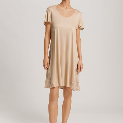 Lilith Tencel™ Lace Trim Nightgown | Coffee Quartz 74780-2216