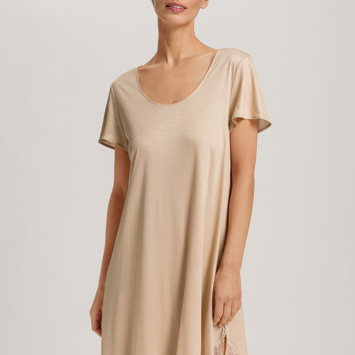 Lilith Tencel™ Lace Trim Nightgown | Coffee Quartz 74780-2216