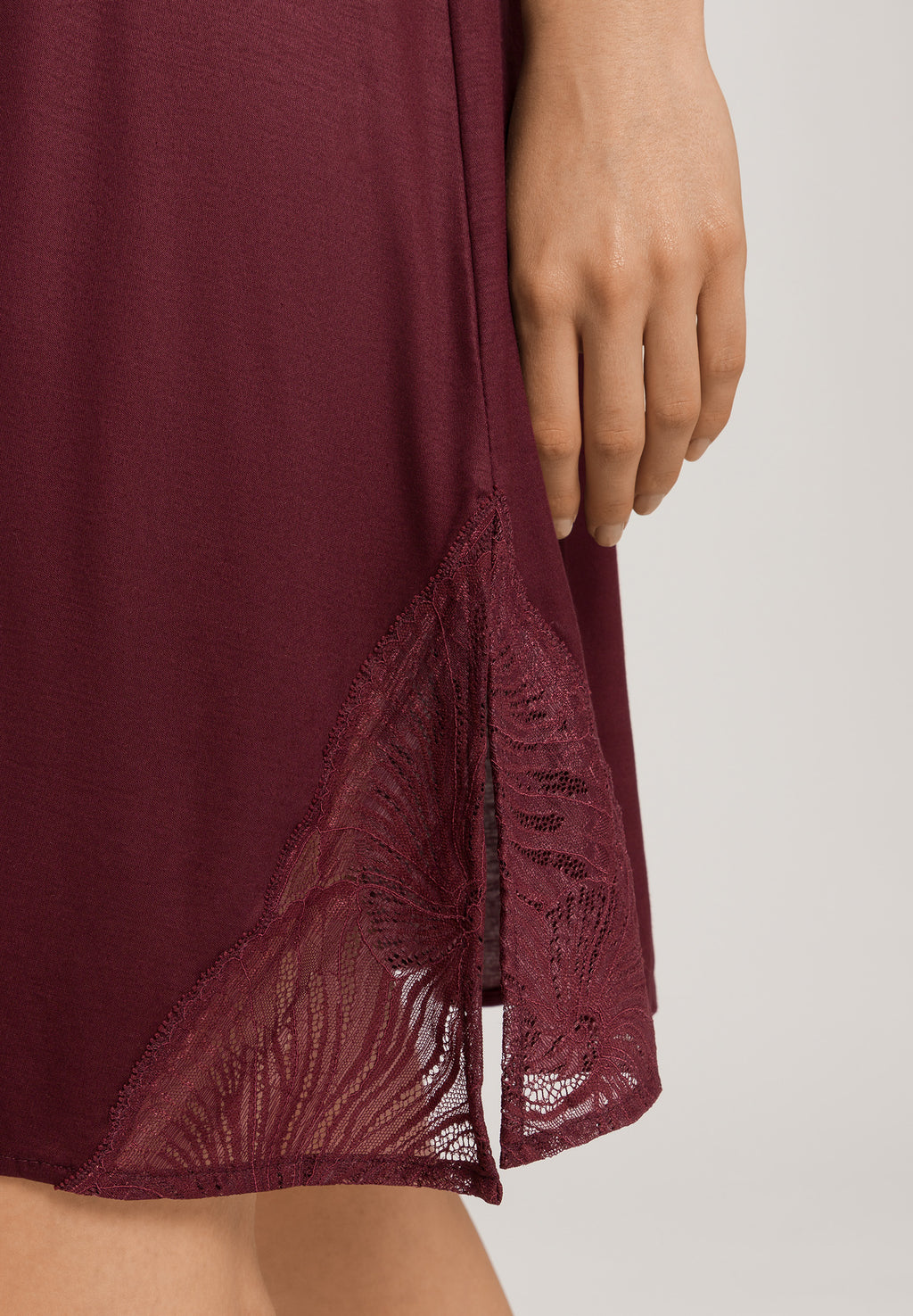 Lilith Tencel™ Lace Trim Nightgown | Vivid Brown 74780-2421