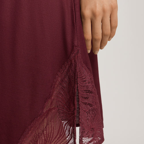 Lilith Tencel™ Lace Trim Nightgown | Vivid Brown 74780-2421