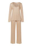 Lilith Tencel™ Lace Trim Pajama Set | Coffee Quartz 74781-2216