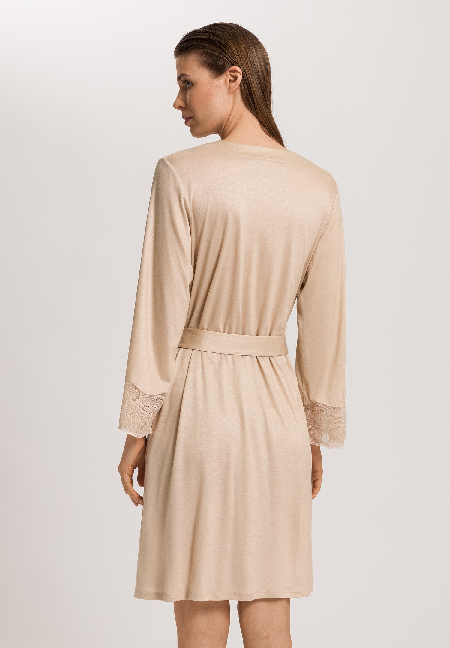 Lilith Tencel™ Lace Trim Robe | Coffee Quartz 74782-2216