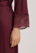 Lilith Tencel™ Lace Trim Robe | Vivid Brown 74782-2421