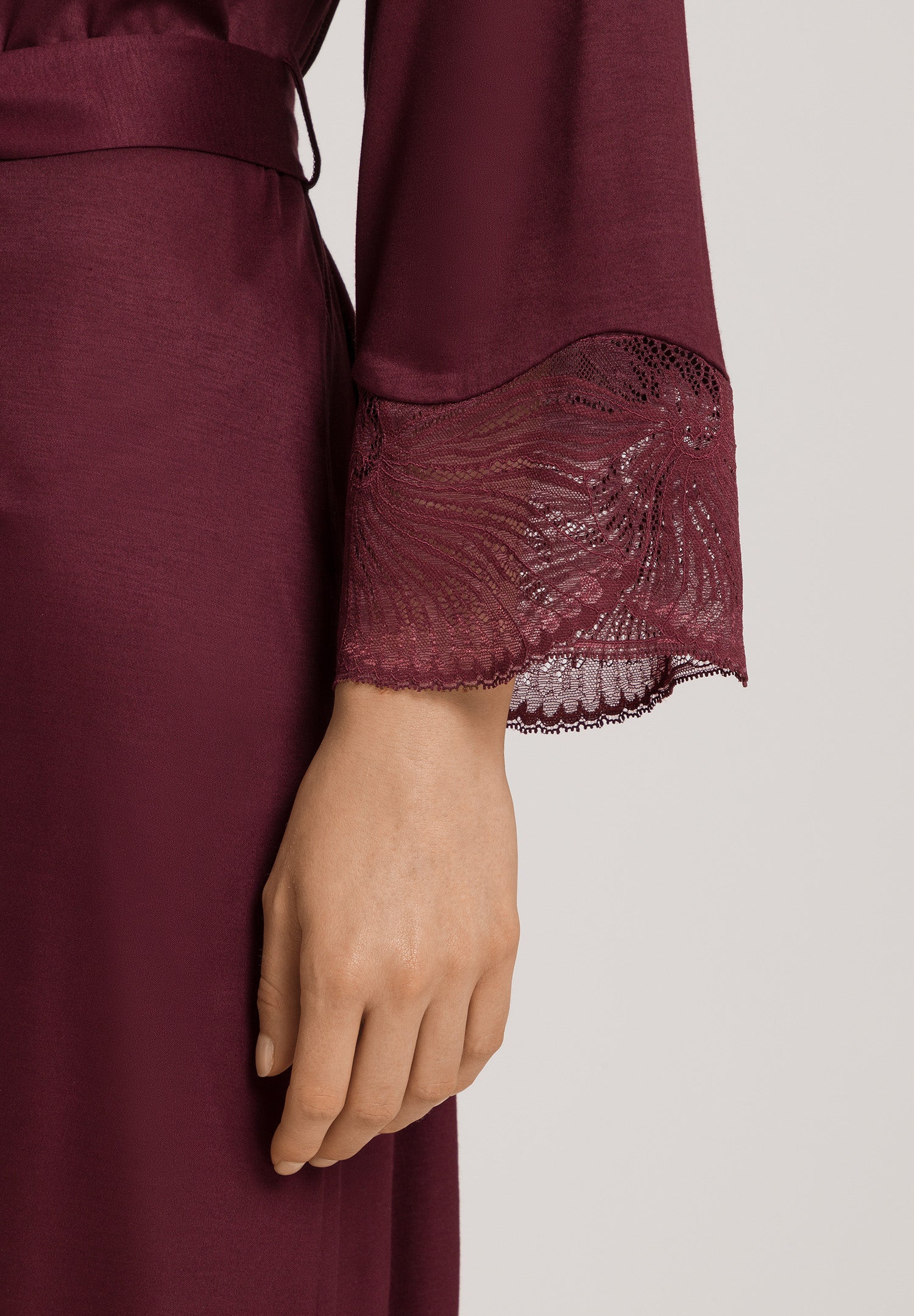 Lilith Tencel™ Lace Trim Robe | Vivid Brown 74782-2421