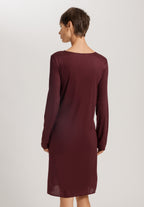 Lilith Tencel™ Lace Trim Nightgown | Vivid Brown 74783-2421