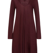 Lilith Tencel™ Lace Trim Nightgown | Vivid Brown 74783-2421
