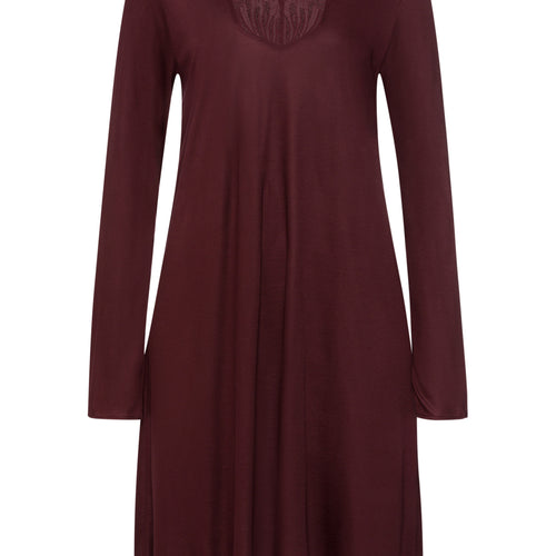 Lilith Tencel™ Lace Trim Nightgown | Vivid Brown 74783-2421