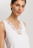 Kalea Floral Tulle Cotton Tank Nightgown | Off White 74784-102