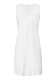 Kalea Floral Tulle Cotton Tank Nightgown | Off White 74784-102