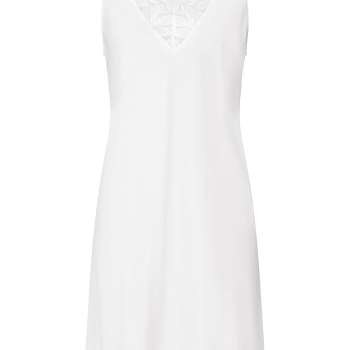 Kalea Floral Tulle Cotton Tank Nightgown | Off White 74784-102