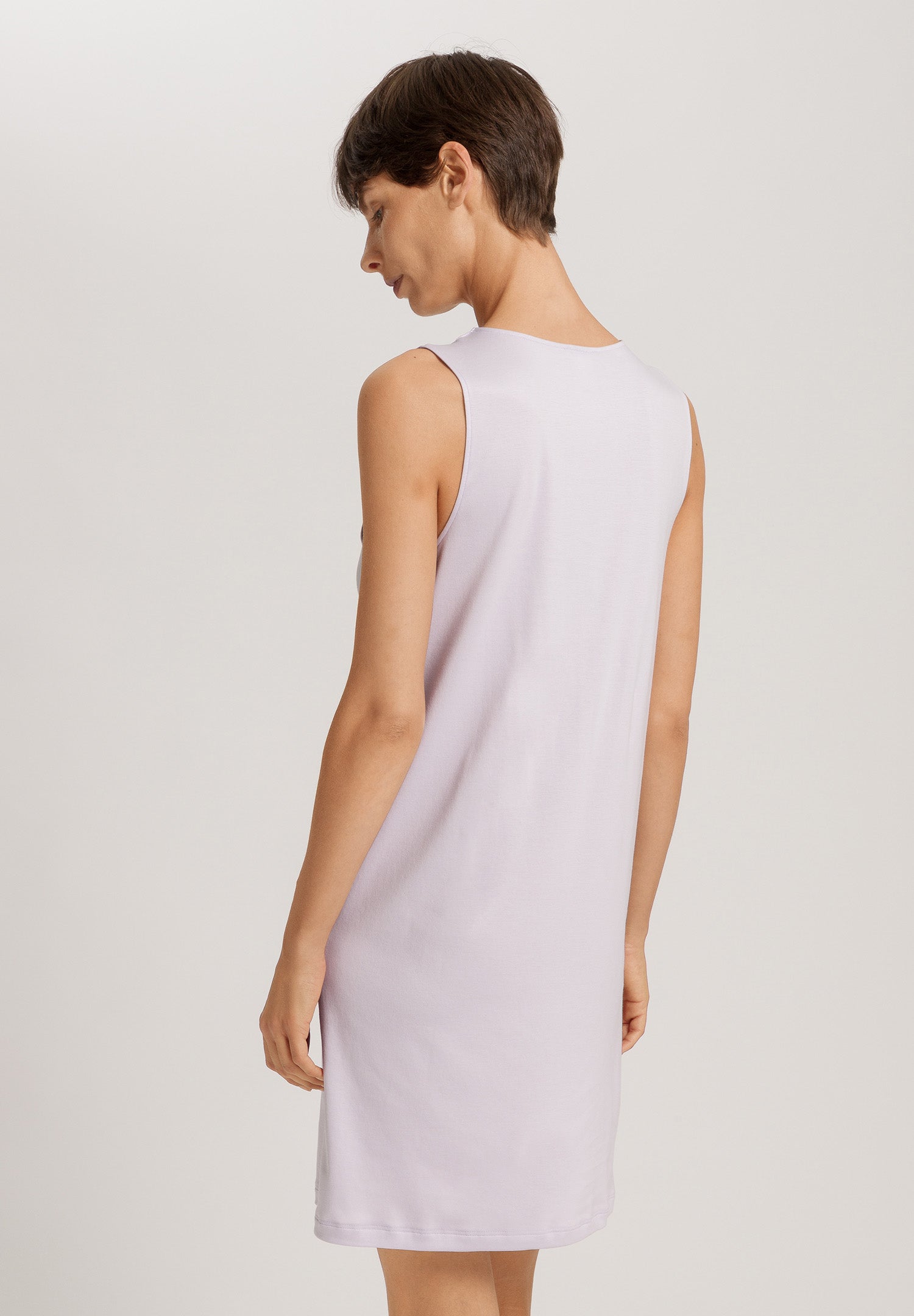 Kalea Floral Tulle Cotton Tank Nightgown | Pink Lavender 74784-2463