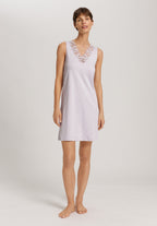 Kalea Floral Tulle Cotton Tank Nightgown | Pink Lavender 74784-2463
