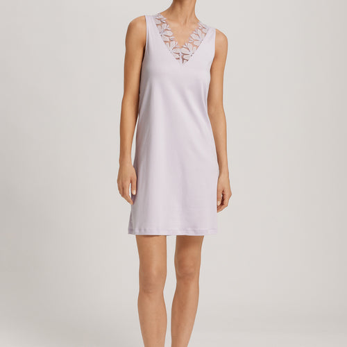 Kalea Floral Tulle Cotton Tank Nightgown | Pink Lavender 74784-2463