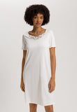 Kalea Floral Tulle Cotton Nightgown | Off White 74785-102