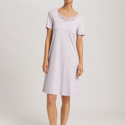 Kalea Floral Tulle Cotton Nightgown | Pink Lavender 74785-2463