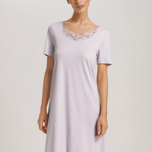 Kalea Floral Tulle Cotton Nightgown | Pink Lavender 74785-2463
