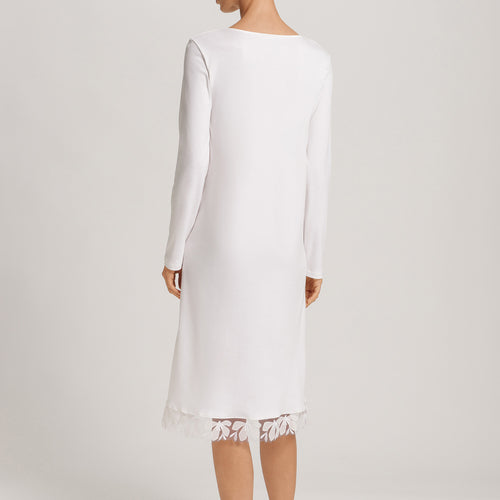Kalea Floral Tulle Cotton Nightgown | Off White 74786-102