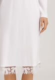 Kalea Floral Tulle Cotton Nightgown | Off White 74786-102