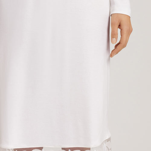 Kalea Floral Tulle Cotton Nightgown | Off White 74786-102