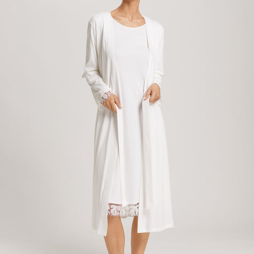 Kalea Floral Tulle Cotton Nightgown | Off White 74786-102