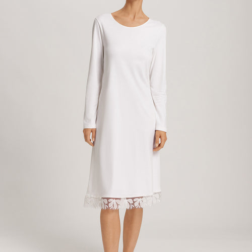 Kalea Floral Tulle Cotton Nightgown | Off White 74786-102
