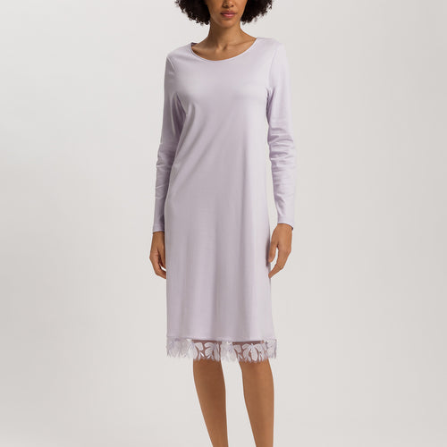 Kalea Floral Tulle Cotton Nightgown | Pink Lavender 74786-2463