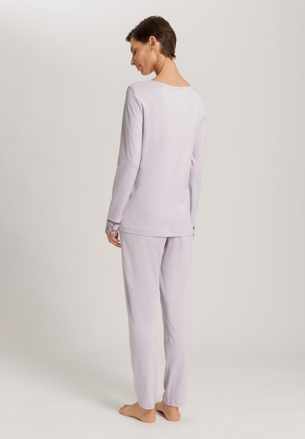 Kalea Floral Tulle Cotton Pajama Set | Pink Lavender 74788-2463