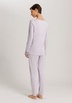 Kalea Floral Tulle Cotton Pajama Set | Pink Lavender 74788-2463