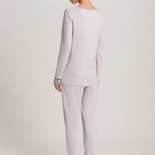 Kalea Floral Tulle Cotton Pajama Set | Pink Lavender 74788-2463