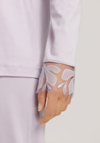 Kalea Floral Tulle Cotton Pajama Set | Pink Lavender 74788-2463