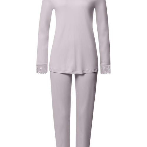 Kalea Floral Tulle Cotton Pajama Set | Pink Lavender 74788-2463