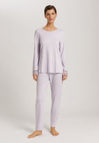 Kalea Floral Tulle Cotton Pajama Set | Pink Lavender 74788-2463