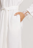 Kalea Floral Tulle Cotton Robe | Off White 74789-102