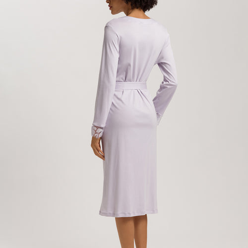 Kalea Floral Tulle Cotton Robe | Pink Lavender 74789-2463
