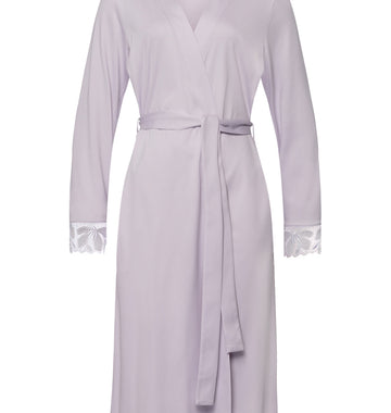 Kalea Floral Tulle Cotton Robe | Pink Lavender 74789-2463