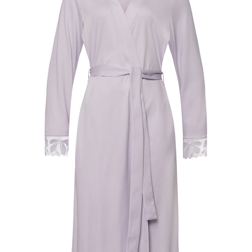 Kalea Floral Tulle Cotton Robe | Pink Lavender 74789-2463
