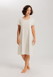 Serena Cotton And Linen Nightgown | Misty White 74792-2123