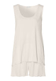 Serena Cotton And Linen Short Pajama Set | Misty White 74793-2123