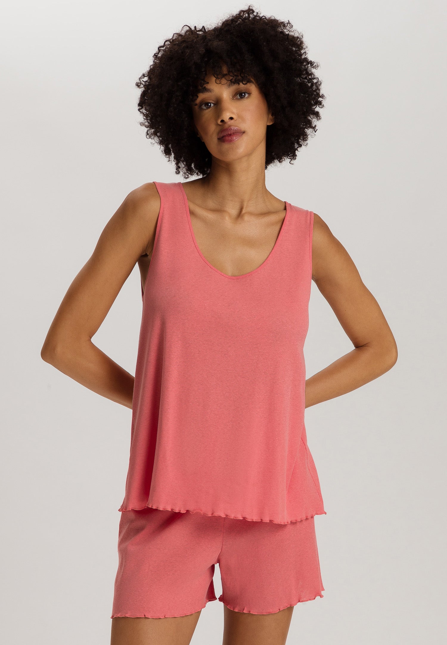 Serena Cotton And Linen Short Pajama Set | Lantana 74793-2347