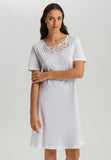 Liz Cotton Nightgown With Embroidery | White 74796-101