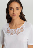 Liz Cotton Nightgown With Embroidery | White 74796-101